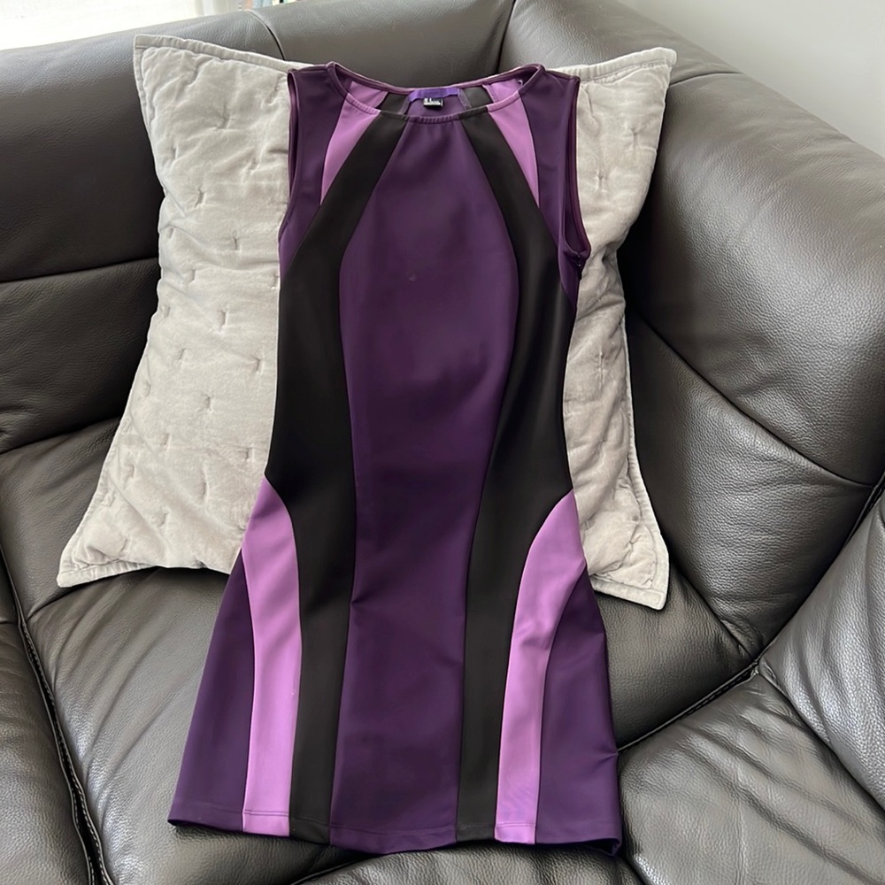 Bodycon purple dress